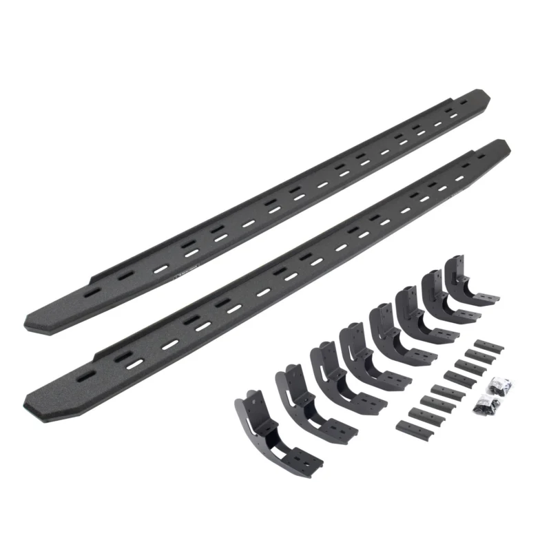 Go Rhino 69604887ST - RB30 Running Boards, Black, Protective Bedliner coating