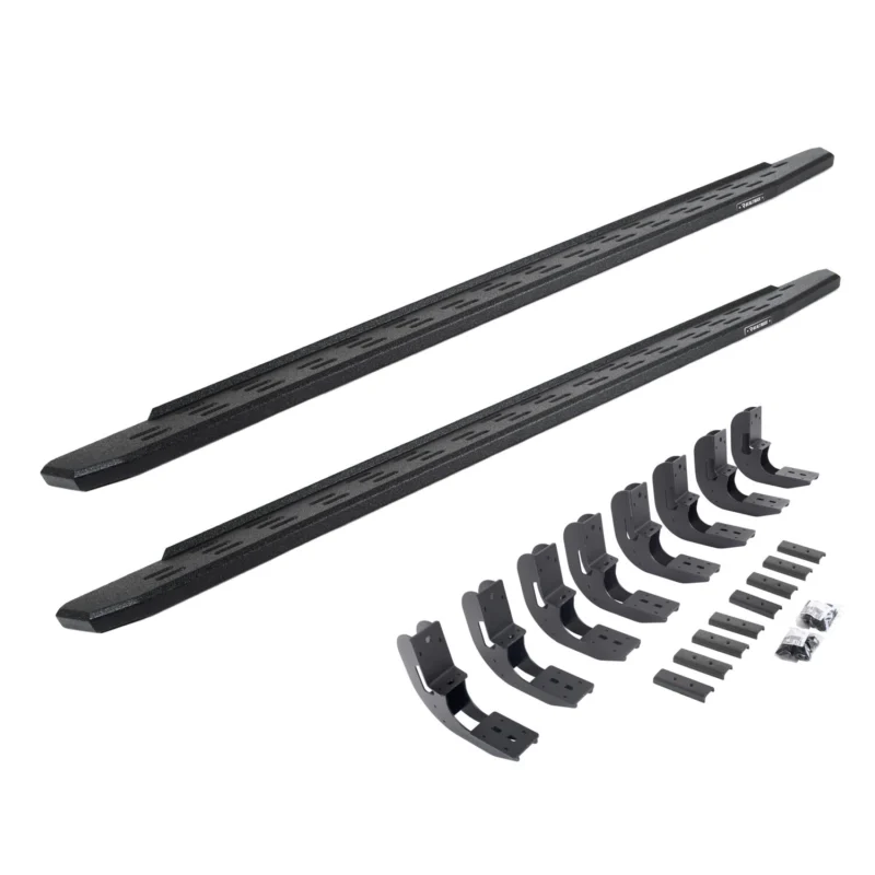 Go Rhino 69604887T - RB30 Running Boards, Black, Protective Bedliner coating
