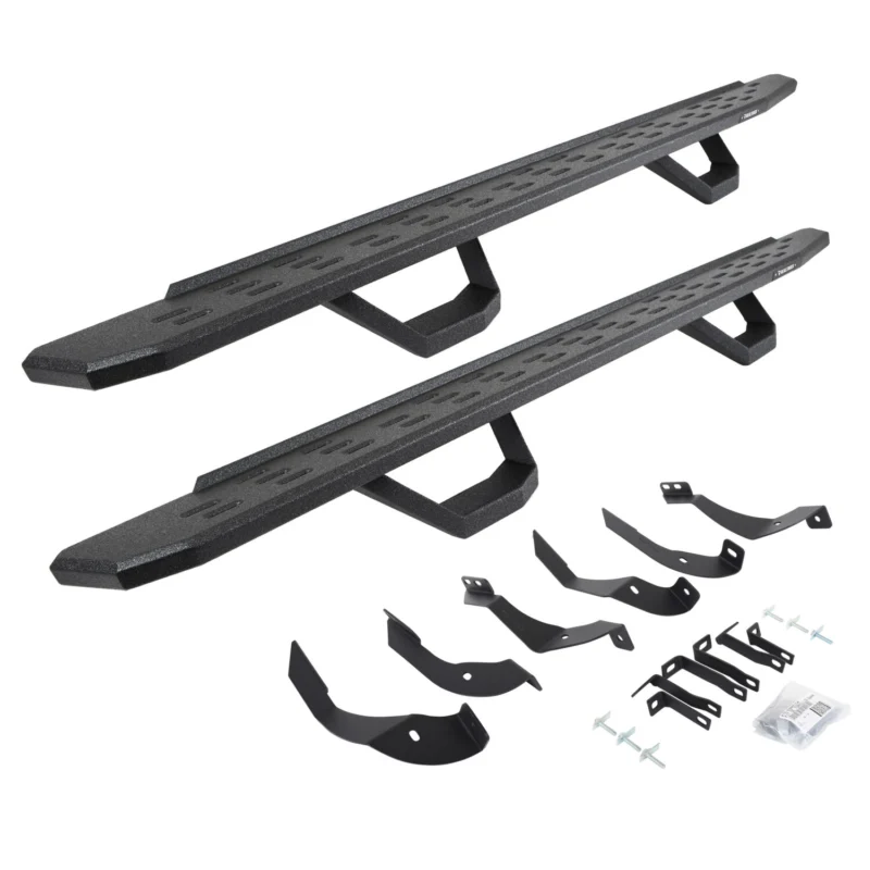 Go Rhino 6960518720T - RB30 Running Boards, Black, Protective Bedliner coating