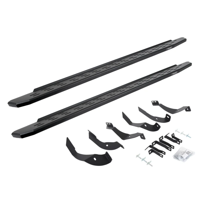 Go Rhino 69605187PC - RB30 Running Boards, Black, Galvanized Steel