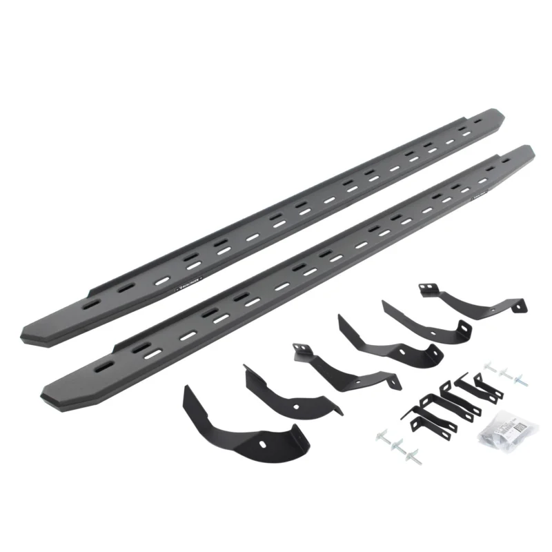 Go Rhino 69605187SPC - RB30 Running Boards, Black, Galvanized Steel