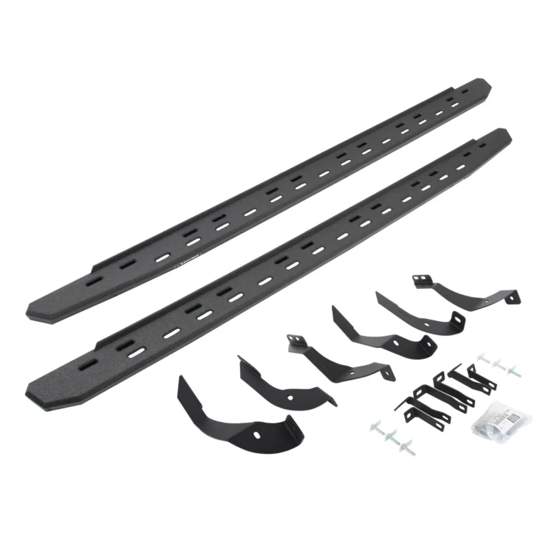 Go Rhino 69605187ST - RB30 Running Boards, Black, Protective Bedliner coating