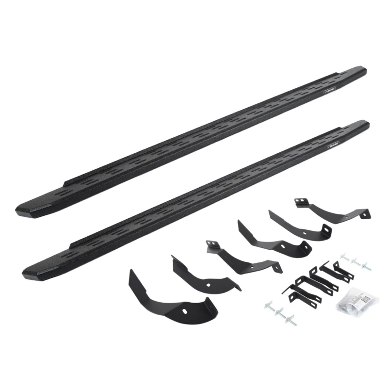 Go Rhino 69605187T - RB30 Running Boards, Black, Protective Bedliner coating