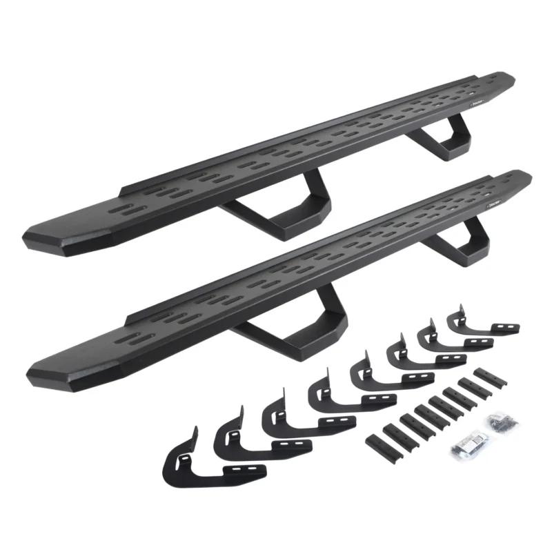 Go Rhino 6960588020PC - RB30 Running Boards, Black, Galvanized Steel