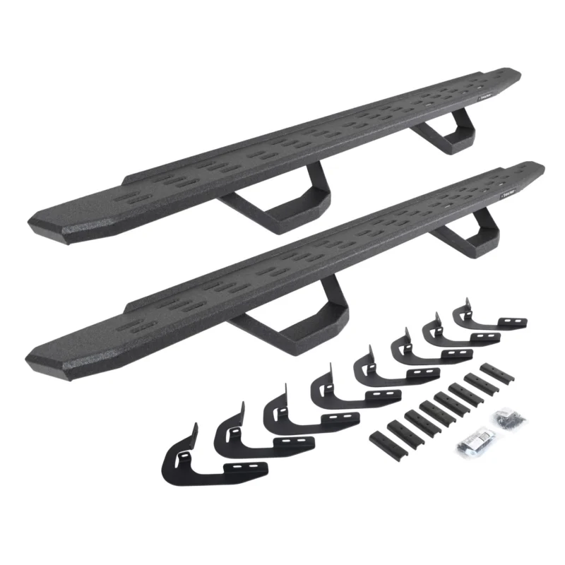 Go Rhino 6960588020T - RB30 Running Boards, Black, Protective Bedliner coating