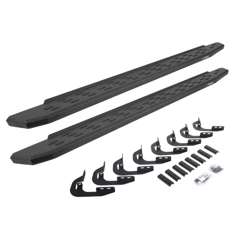 Go Rhino 69605880T - RB30 Running Boards, Black, Protective Bedliner coating