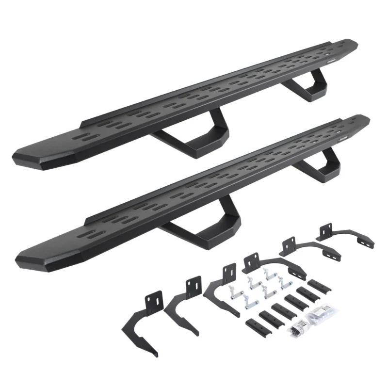 Go Rhino 6960998020PC - RB30 Running Boards, Black, Galvanized Steel