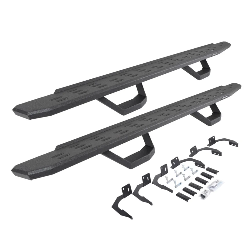Go Rhino 6960998020T - RB30 Running Boards, Black, Protective Bedliner coating