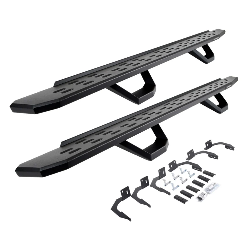 Go Rhino 6961068720PC - RB30 Running Boards, Black, Galvanized Steel