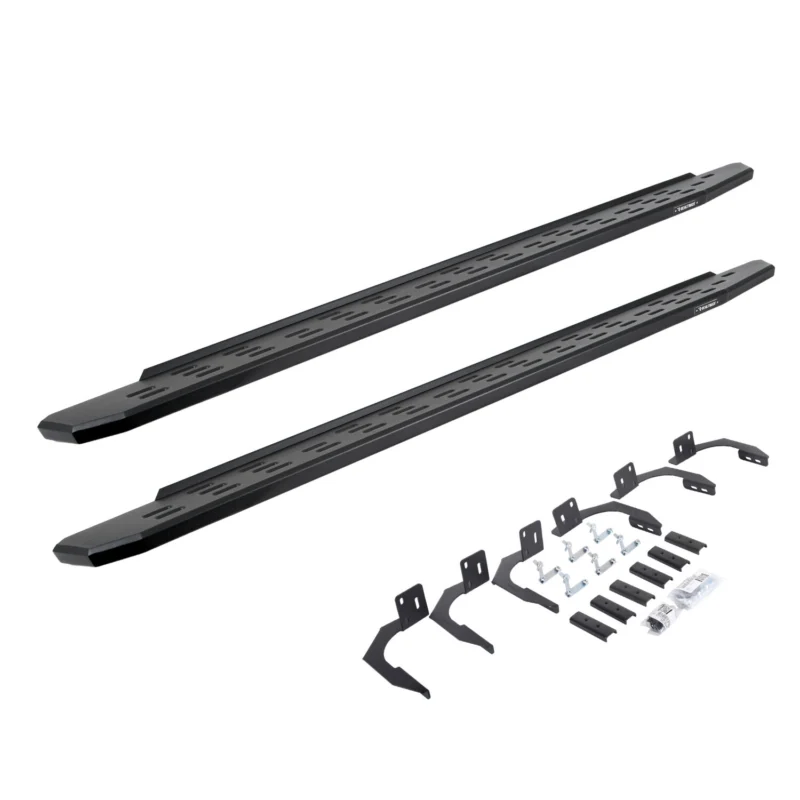 Go Rhino 69610687PC - RB30 Running Boards, Black, Galvanized Steel