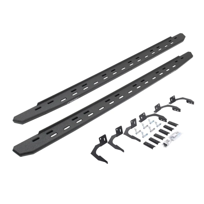 Go Rhino 69610687ST - RB30 Running Boards, Black, Protective Bedliner coating