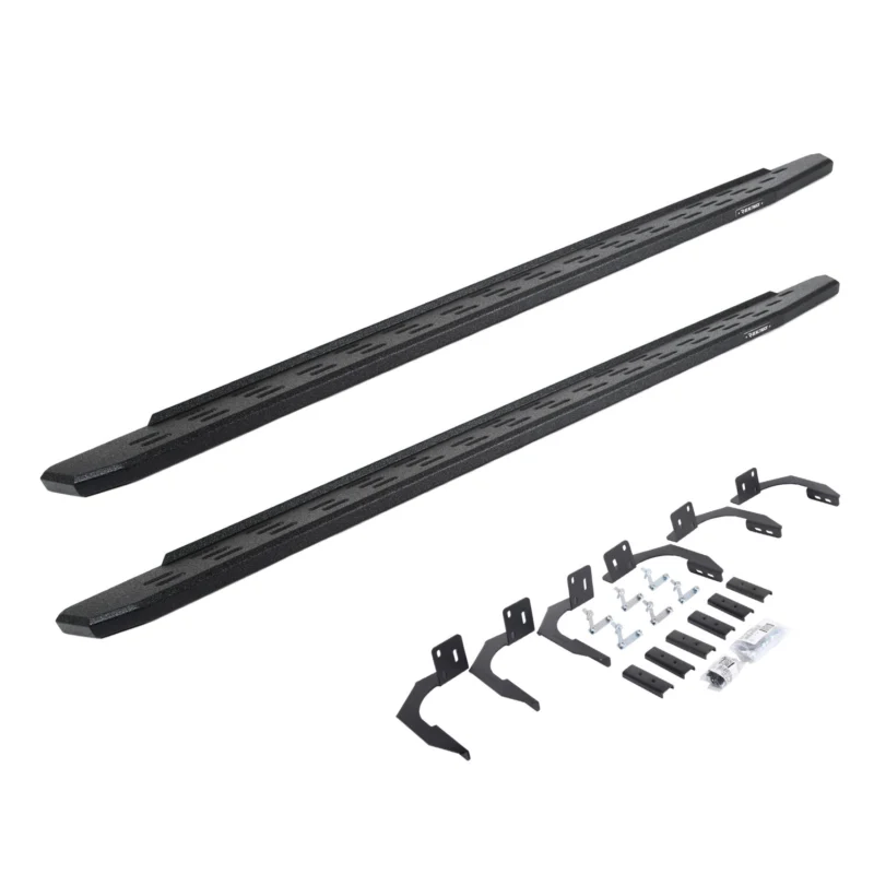 Go Rhino 69610687T - RB30 Running Boards, Black, Protective Bedliner coating