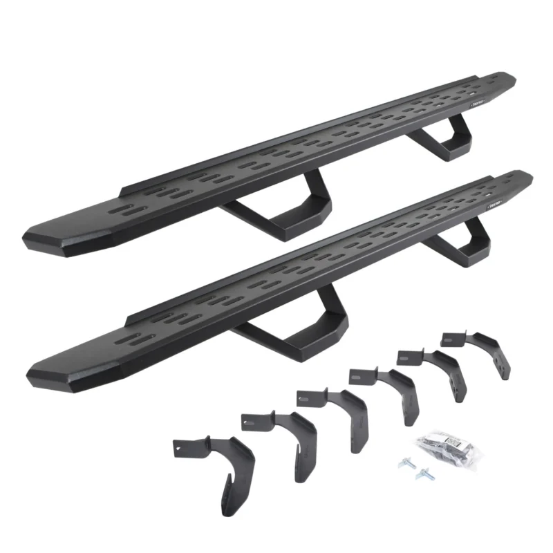 Go Rhino 6961268020PC - RB30 Running Boards, Black, Galvanized Steel