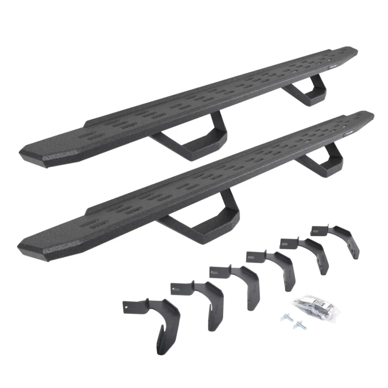 Go Rhino 6961268020T - RB30 Running Boards, Black, Protective Bedliner coating