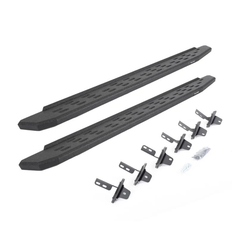 Go Rhino 69612973T - RB30 Running Boards, Black, Protective Bedliner coating