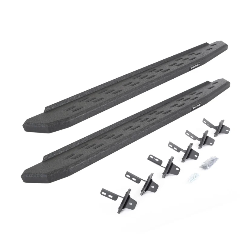 Go Rhino 69613157T - RB30 Running Boards, Black, Protective Bedliner coating