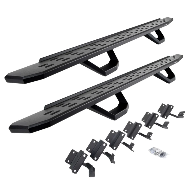 Go Rhino 6961508720PC - RB30 Running Boards, Black, Galvanized Steel