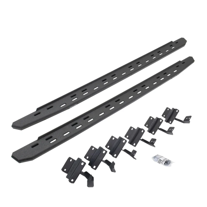 Go Rhino 69615087ST - RB30 Running Boards, Black, Protective Bedliner coating