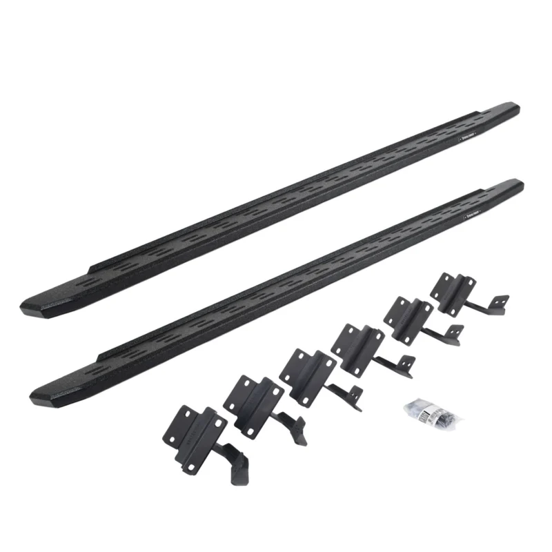 Go Rhino 69615087T - RB30 Running Boards, Black, Protective Bedliner coating