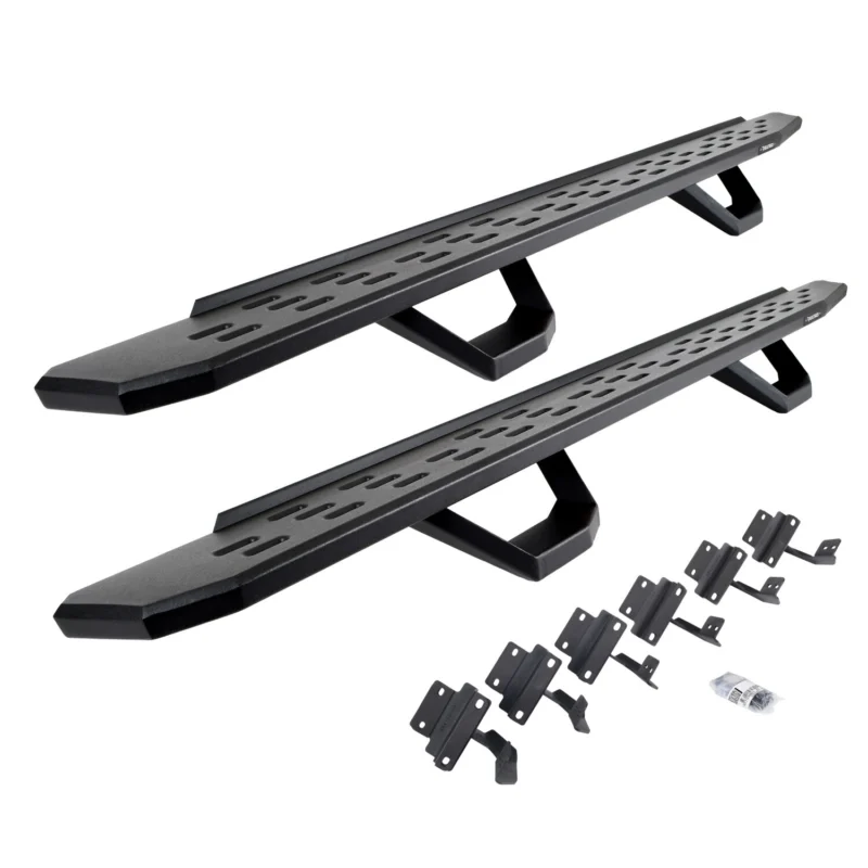 Go Rhino 6961558720PC - RB30 Running Boards, Black, Galvanized Steel