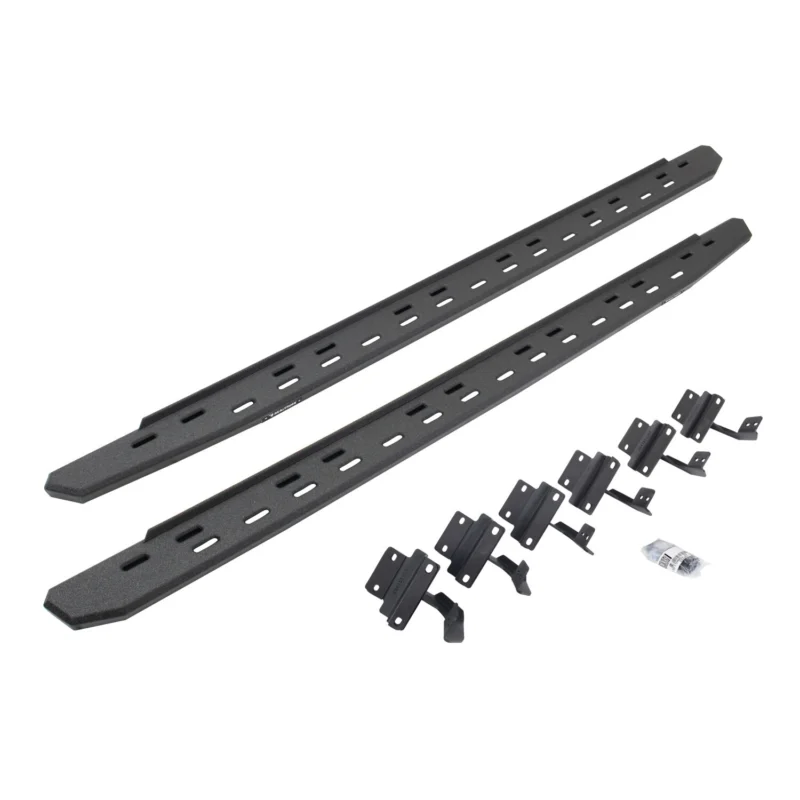 Go Rhino 69615587ST - RB30 Running Boards, Black, Protective Bedliner coating