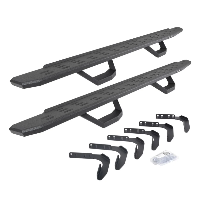Go Rhino 6961768020T - RB30 Running Boards, Black, Protective Bedliner coating