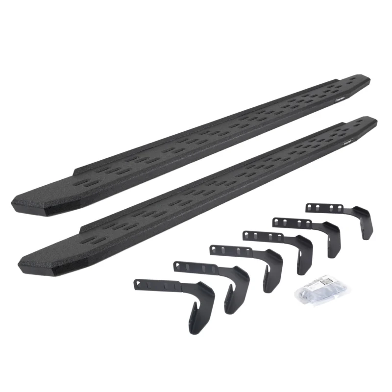 Go Rhino 69617680T - RB30 Running Boards, Black, Protective Bedliner coating