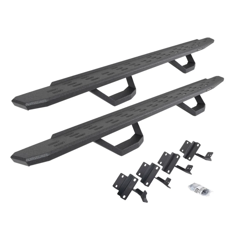 Go Rhino 6961778020T - RB30 Running Boards, Black, Protective Bedliner coating