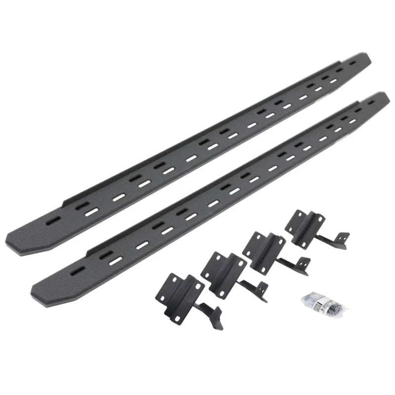 Go Rhino 69617780ST - RB30 Running Boards, Black, Protective Bedliner coating