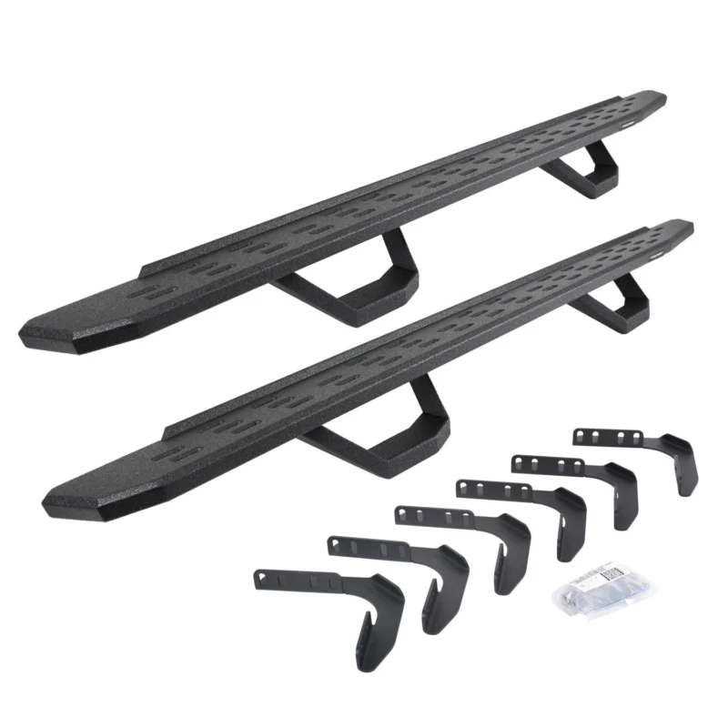 Go Rhino 6961808720T - RB30 Running Boards, Black, Protective Bedliner coating