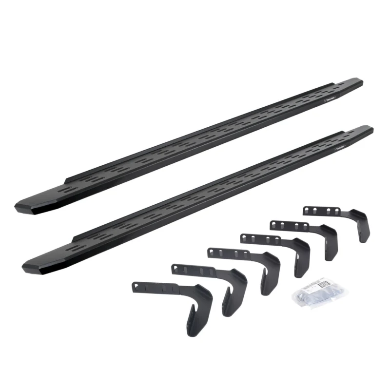Go Rhino 69618087PC - RB30 Running Boards, Black, Galvanized Steel