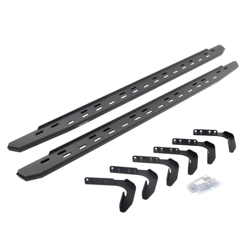 Go Rhino 69618087SPC - RB30 Running Boards, Black, Galvanized Steel