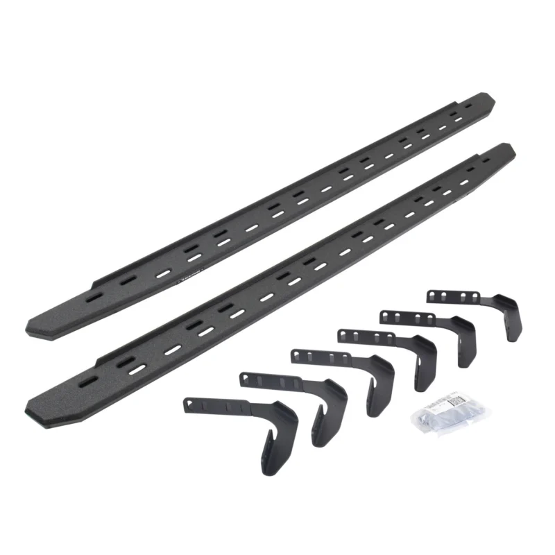 Go Rhino 69618087ST - RB30 Running Boards, Black, Protective Bedliner coating