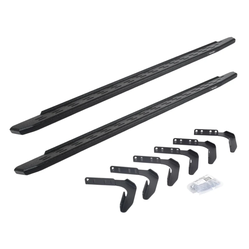 Go Rhino 69618087T - RB30 Running Boards, Black, Protective Bedliner coating