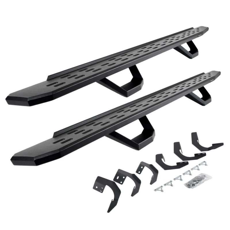 Go Rhino 6962068720PC - RB30 Running Boards, Black, Galvanized Steel