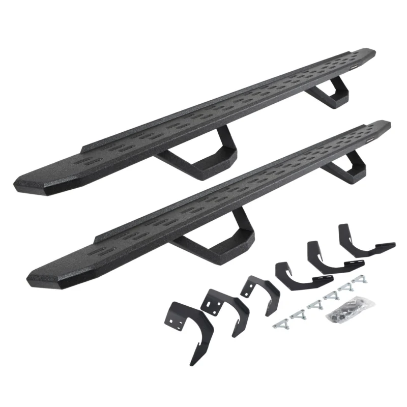 Go Rhino 6962068720T - RB30 Running Boards, Black, Protective Bedliner coating