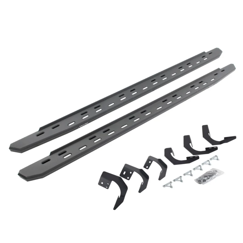 Go Rhino 69620687SPC - RB30 Running Boards, Black, Galvanized Steel