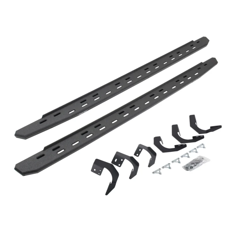 Go Rhino 69620687ST - RB30 Running Boards, Black, Protective Bedliner coating