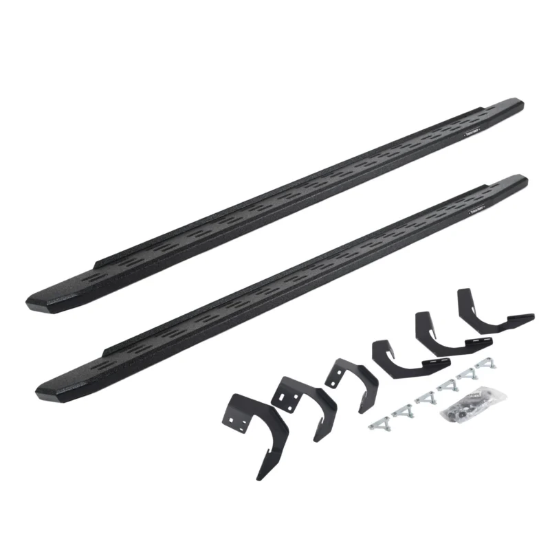 Go Rhino 69620687T - RB30 Running Boards, Black, Protective Bedliner coating