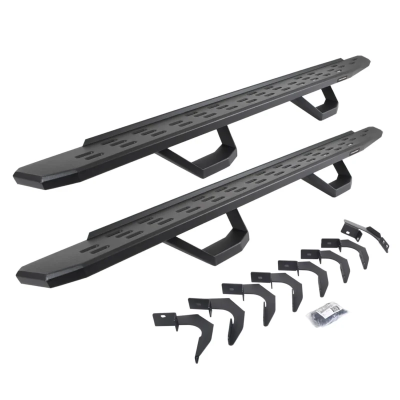 Go Rhino 6962358020PC - RB30 Running Boards, Black, Galvanized Steel