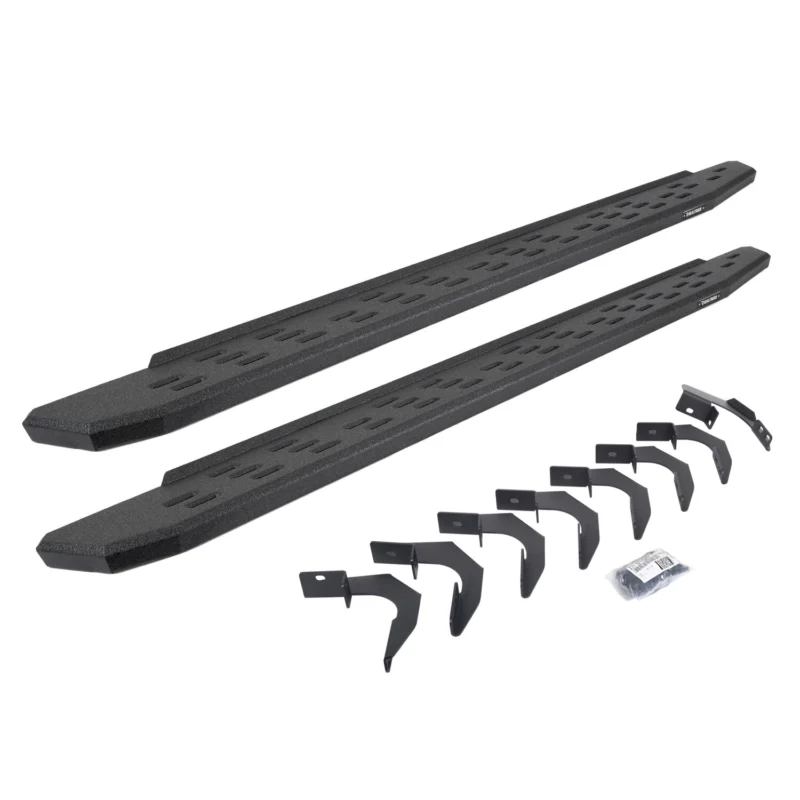 Go Rhino 69623580T - RB30 Running Boards, Black, Protective Bedliner coating