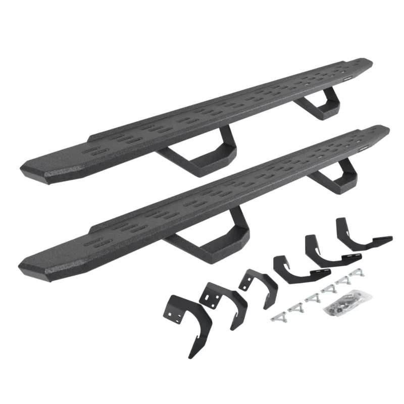 Go Rhino 6962998020T - RB30 Running Boards, Black, Protective Bedliner coating