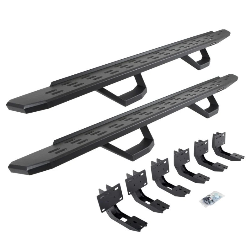 Go Rhino 6963068020PC - RB30 Running Boards, Black, Galvanized Steel