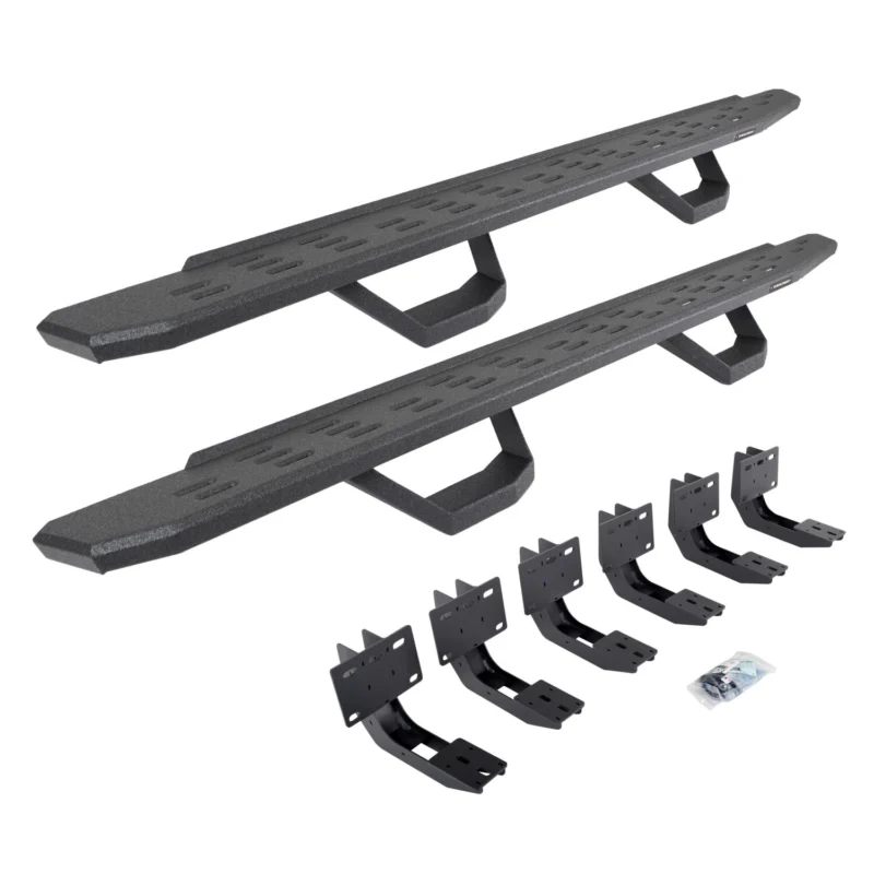 Go Rhino 6963068020T - RB30 Running Boards, Black, Protective Bedliner coating