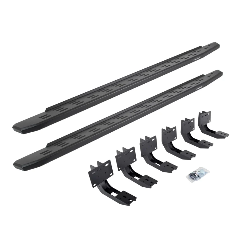 Go Rhino 69630680PC - RB30 Running Boards, Black, Galvanized Steel