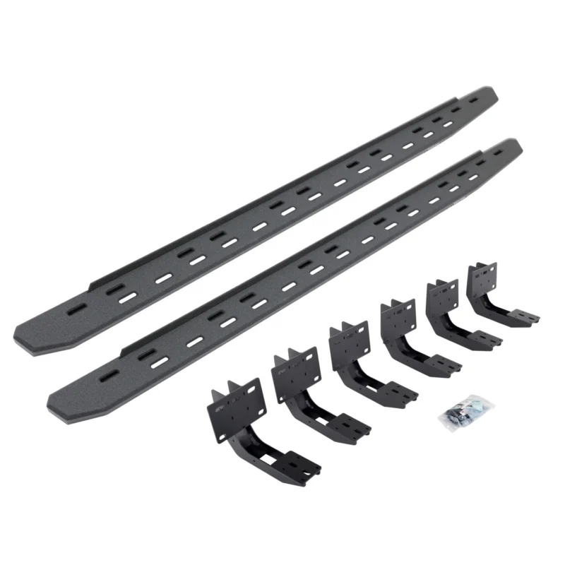 Go Rhino 69630680ST - RB30 Running Boards, Black, Protective Bedliner coating