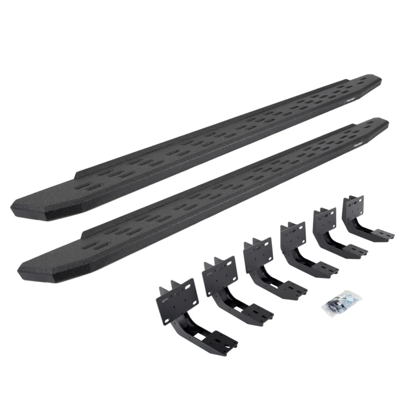 Go Rhino 69630680T - RB30 Running Boards, Black, Protective Bedliner coating