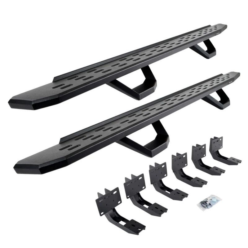 Go Rhino 6963068720PC - RB30 Running Boards, Black, Galvanized Steel