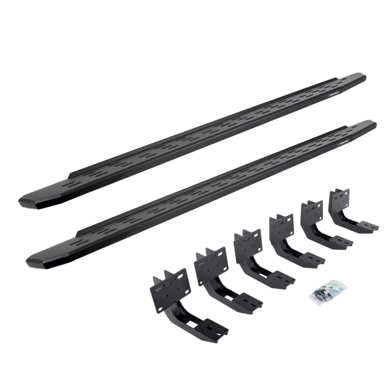 Go Rhino 69630687PC - RB30 Running Boards, Black, Galvanized Steel