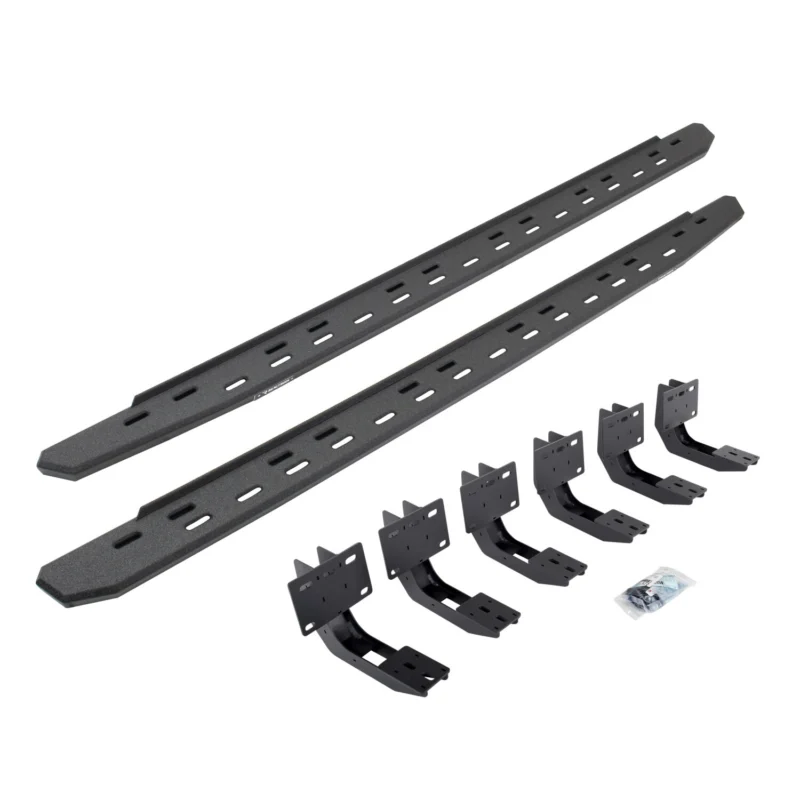 Go Rhino 69630687ST - RB30 Running Boards, Black, Protective Bedliner coating